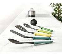 Joseph Joseph Duo Utensili Cucina, Set accessori 5 pezzi, mestoli, cucchiai e spatola, resistenti al calore, Multicolore
