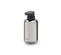 Joseph Joseph EasyStore - Dispenser Sapone Liquido con Finestra Controllo Livello, Pompa Facile da Premere, Base Antiscivolo, Ricaricabile, per Cucina o Bagno- Acciaio Inox, 300 ml