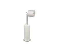 Joseph Joseph EasyStore Luxe 2 in 1 Porta Carta Igienica da Terra, Acciaio Inox, Porta fino a 4 Rotoli