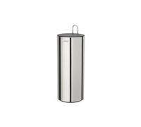 Joseph Joseph EasyStore Luxe Porta Carta Igienica da Terra con Coperchio, Acciaio Inox, Porta fino a 3 Rotoli
