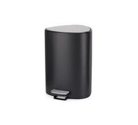 Joseph Joseph EasyStore Pattumiera a Pedale, 5 Litri, Coperchio con Chiusura Silenziosa, Secchio Rimovibile, Bagno, Camera da letto, Ufficio, Nero Matte
