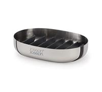 Joseph Joseph EasyStore - Porta Sapone da Bagno in Acciaio Inox, Piattino Smontabile, Facile da pulire, con Griglia per Scolatura Acqua- Acciaio Inox