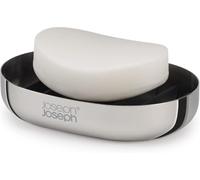 Joseph Joseph EasyStore - Porta Sapone da Bagno in Acciaio Inox, Piattino Smontabile, Facile da pulire, con Griglia per Scolatura Acqua- Acciaio Inox