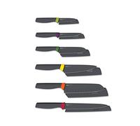 Joseph Joseph Set di Coltelli da Cucina, 6 Pezzi, Acciaio Inox Giapponese, Multi Colore