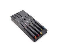 Joseph Joseph Elevate Knives Store - Set di coltelli, 5 pezzi, con vassoio di conservazione da inserire nel cassetto, 10545