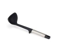 Joseph Joseph Elevate Mestolo da Cucina, Accessori in Silicone senza BPA, Antiaderente, Resistente al Calore, Manico in Acciaio Inox, Poggia Utensili Integrato