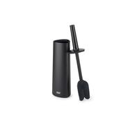 Joseph Joseph Flex, Portascopino Igienico Bagno Spazzola WC, testa sostituibile, Antigoccia, Anti-Intasamento, tripla azione a 360 gradi, Nero Matte