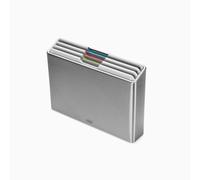 Joseph Joseph Folio Set di 4 pezzi, Taglieri da cucina in plastica, Colori Codificati, con Custodia Porta Taglieri