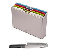 Joseph Joseph Folio - Set di taglieri da 4 pezzi con custodia e coltello in omaggio, multicolore