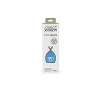 Joseph Joseph IW1 - Sacchetti Imondizia Ecologici in Plastica Riciclata, Sacchetti per Rifiuti da Cucina con Manici a Coulisse, Extra Resistenti - Confezione da 20, 24-36 Litri, Grigio