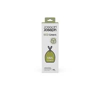 Joseph Joseph IW6 - Sacchetti Imondizia Ecologici in Plastica Riciclata, Sacchetti per Rifiuti da Cucina con Manici a Coulisse, Extra Resistenti - Confezione da 20, 30 Litri, Grigio