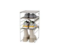 Joseph Joseph Level Organizzatore per Scarpe, Scarpiera a 4 Livelli Regolabili, Ripiani in Plastica con Struttura in Acciaio, per 4 paia di scarpe