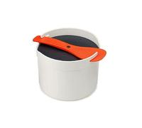 Joseph Joseph M-Cuisine Pentola a vapore per riso e cereali, lavabile in lavastoviglie, pietra/arancio, 2 litri