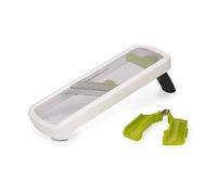 Joseph Joseph Multi-Grip, Mandolina per Verdure, Tagliaverdure manuale regolabile, affetta Verdure con Presa di Precisione, 3 e 2 Spessori di Taglio e Julienne, Bianco