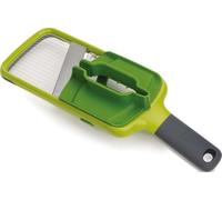 Joseph Joseph Multi-Grip, Mandolina per Verdure, Tagliaverdure manuale regolabile, affetta Verdure con Presa di Precisione e tre Spessori di Taglio, Verde