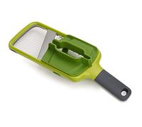 Joseph Joseph Multi-Grip, Mandolina per Verdure, Tagliaverdure manuale regolabile, affetta Verdure con Presa di Precisione e tre Spessori di Taglio, Verde