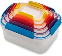 Joseph Joseph Nest Lock Set 5 Contenitori Ermetici per Alimenti, Contenitore in Plastica con Coperchio, Portapranzo, Multicolore