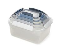Joseph Joseph Nest Lock, Set da 5 pezzi Contentiori in Plastica per Alimenti con Coperchio, a Prova di Perdite, Ermetici, Salvaspazio, senza BPA - Blu