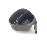Joseph Joseph Nest Set di 2 colini, colino per alimenti, salvaspazio, impilabile - Grigio