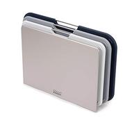 Joseph Joseph Nest - Set di 3 taglieri con supporto, colore: grigio/blu