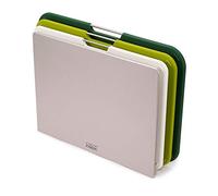 Joseph Joseph Nest Set di 3 Taglieri da Cucina, Grandi, Codificati a Colori con Supporto per Riporli, Verde