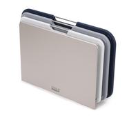 Joseph Joseph Nest - Set di 3 taglieri con supporto, colore: grigio/blu