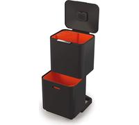 Joseph Joseph Pattumiera da cucina Totem Max da 60 litri, per raccolta differenziata e riciclaggio, colore nero