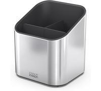 Joseph Joseph Surface - Portautensili in acciaio inossidabile con ampia capacità, piedini antiscivolo e divisori, portautensili e gadget da cucina a prova di impronte digitali - Grigio