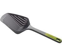 Joseph Joseph Scoop Plus Cucchiaio Scolapasta, scola e servi, resistente al calore fino a 200°C, lavabile in lavastoviglie, verde, grande
