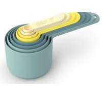 Joseph Joseph Nest, Set di Misurini 8 Pezzi, Salvaspazio, Misure da 1.25ml a 250ml, Pastello