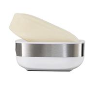 Joseph Joseph Slim - Porta Saponetta Compatto, Piattino portasapone, Accessori Bagno- Acciaio Inox