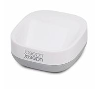 Joseph Joseph Slim - Porta Saponetta Compatto, Piattino portasapone, Accessori Bagno- Bianco/Grigio