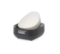 Joseph Joseph Slim Porta Saponetta Compatto, Piattino portasapone, Accessori Bagno, Nero Matte