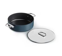 Joseph Joseph Space 28 cm (5 qt) casseruola poco profonda con manici pieghevoli e coperchio, compatibile con l'induzione