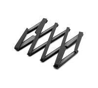 Joseph Joseph Sottopentola in silicone pieghevole elasticizzato per pentole e padelle calde, supporto antiscivolo espandibile, tappetino resistente al calore per piano di lavoro della cucina - nero