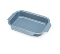 Joseph Joseph Nest, Teglia da Forno in Acciaio al Carbonio, Rivestimento Antiaderente, 4 Maniglie, 30cm x 23cm x 4.9cm, Blu