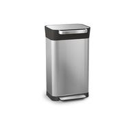 Joseph Joseph Titan 30L - Bidone Rifiuti da cucina con sistema di compattazione, Acciaio Inossidabile