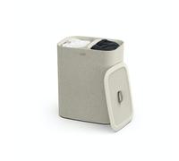 Joseph Joseph Tota - Cesto separatore porta biancheria bucato, 90 litri, con coperchio, 2 sacchi rimovibili con manici, Beige