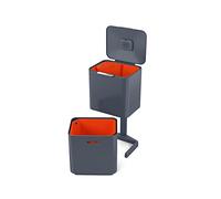 Joseph Joseph Totem Max, pattumiera da cucina per raccolta differenziata e riciclaggio dei rifiuti, con filtro antiodore e contenitore rimovibile per rifiuti alimentari, grafite