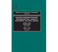 Joseph L.C. Cheng Managing Subsidiary Dynamics (Copertina rigida)