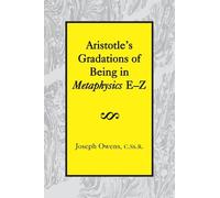 Joseph Owens Aristotle`s Gradations of Being In Metaphysics E (Copertina rigida)