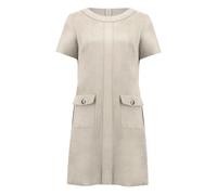 Joseph Ribkoff - Abito a tubino al ginocchio in simil camoscio - -Dresses -Donna -Beige -M