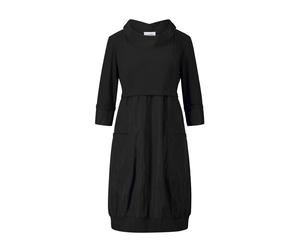 Joseph Ribkoff, ,Dresses ,Donna ,Nero ,M Elegante Abito Midi con Colletto Staccabile