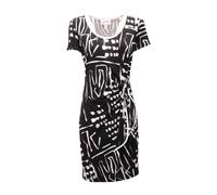 Joseph Ribkoff, ,Dresses ,Donna ,Nero ,S Abito Bianco in Tessuto Misto Spandex