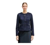 Joseph Ribkoff - Giacca Scuba Suede Dritta 4 Tasche - - Jackets - Donna - Blu - S