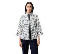 Joseph Ribkoff Jacket 261094 | 44 | White, Navy Blue