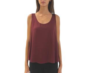 Joseph Ribkoff, ,Tops ,Donna ,Rosso ,2XL Hammered Satin Sleeveless Top