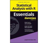 Joseph Schmuller Statistical Analysis with R Essentials For Dummies (Tascabile)