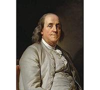 Joseph Siffrein Duplessis Benjamin Franklin Art Print Canvas Premium Wall Decor Poster Mural Parete Manifesto