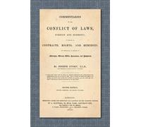 Joseph Story Commentaries on the Conflict of Laws, Foreign an (Copertina rigida)